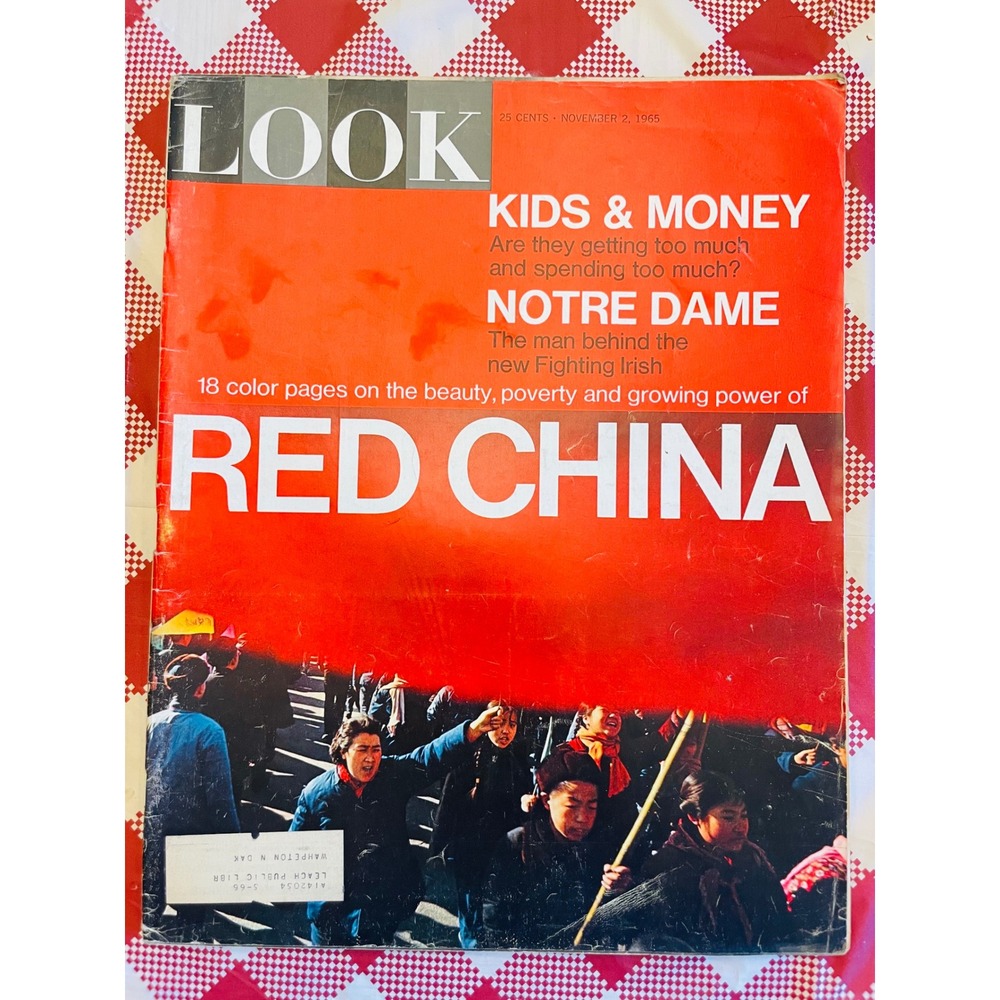 LOOK Magazine Nov 2 1965 Red China Notre Dame Rex Harrison Good Vintage Ads